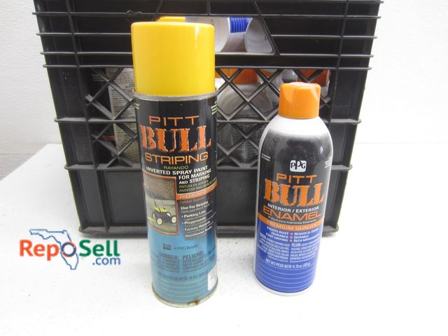 Lot 31-9482 - (7) Cans Striping Paint And (15) Safety Orange Paint