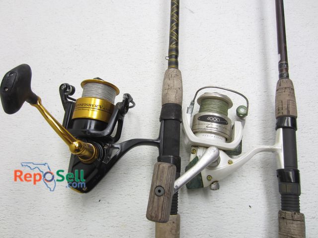 Lot 31-5183 - (2) Rods &amp; Reels: Penn Spin Fisher V4500 and Shimano 4000