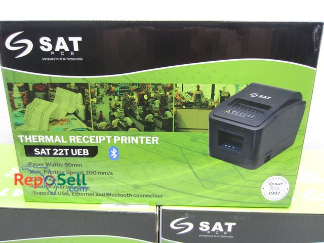 Lot 31-8132 - (3) SAT 22T VEB Receipt Thermal Printer #SAT 22T UEB - Appear New