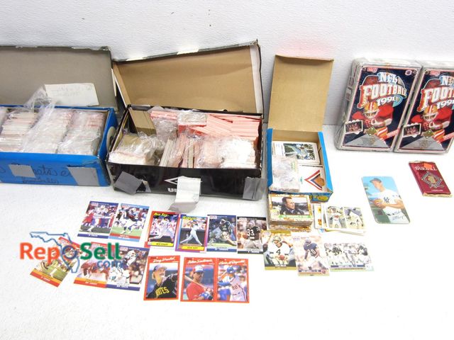 Lot 31-5117 - Lot of Collectible Sports &amp; Desert Storm Cards: (2) Sealed Upper Deck 91" Football Boxes, etc.