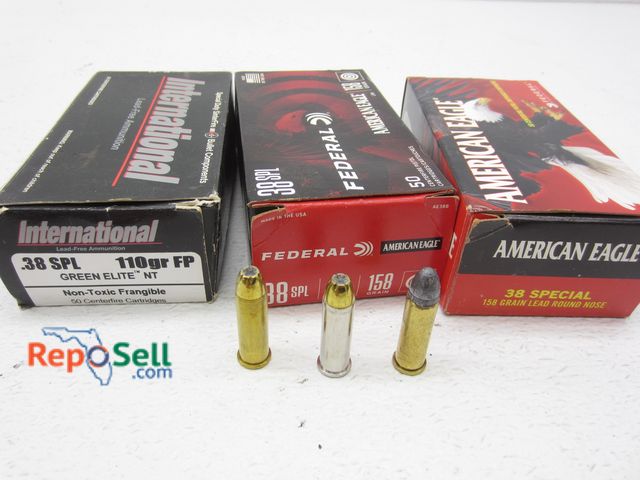 Lot 31-3369 - (150)rds .38 Special - Various Loads