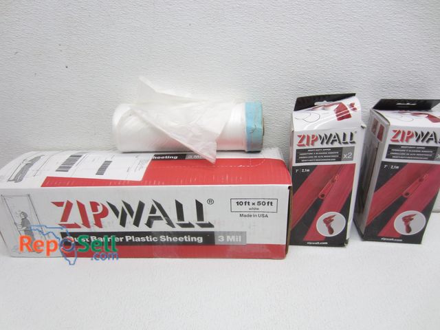 Lot 31-3515 - Zip Wall Lot (Dust Barrier Plastic Sheeting)