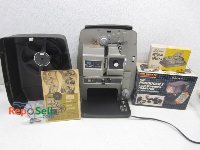 Lot 31-9271 - Vintage Sears Du-All 8 MM Projector And Film Splicer, Film Transfer Machine