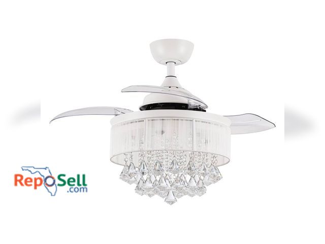 Lot 31-5397 - Parrot Uncle Ceiling Fan HFALGR #F3502WHQ110V - 1st Pic Is Representation Of Item