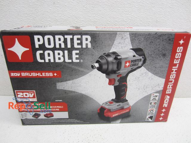 Lot 31-2202 - Porter Cable 20V 1/2" Impact Wrench Kit w/4.0AH Battery &amp; Charger #PCCF920MI