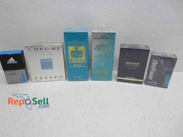 Lot 31-9240 - (6) Men's Fragrances: Chrome, Adidas Ice, Boucheron, etc. - (5) are new