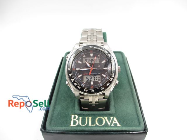 Lot 31-6013 - Bulova Marine Star Alarm, Chronograph Watch with Box - Running