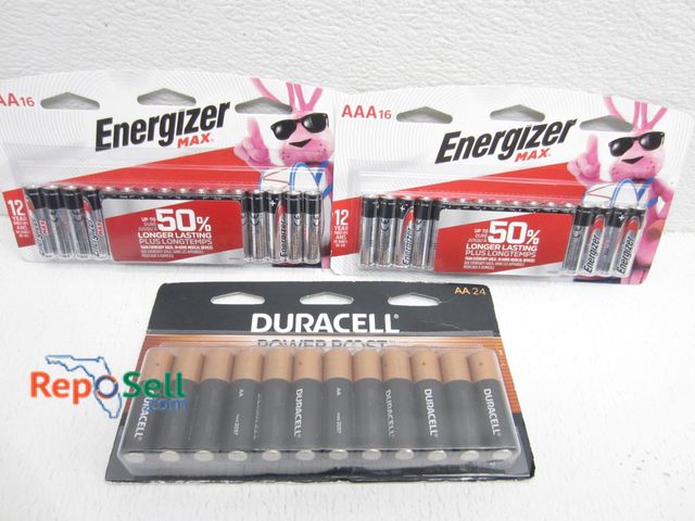 Lot 31-6103 - (32) 2023 AAA Energizer Batteries And (24) 2021 AA Duracell Batteries