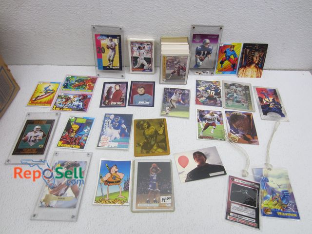 Lot 31-4424 - Mixed Box of Trading Cards: Sports - Troy Aikman, Dan Marino, etc. &amp; Marvel, Star Trek, etc.