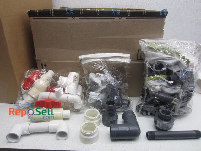 Lot 31-8331 - 58# of Pipe/Plumping Lot: Assortment of PVC Fittings, PVC 1-1/2"x1-1/4" Male Adapters, etc.