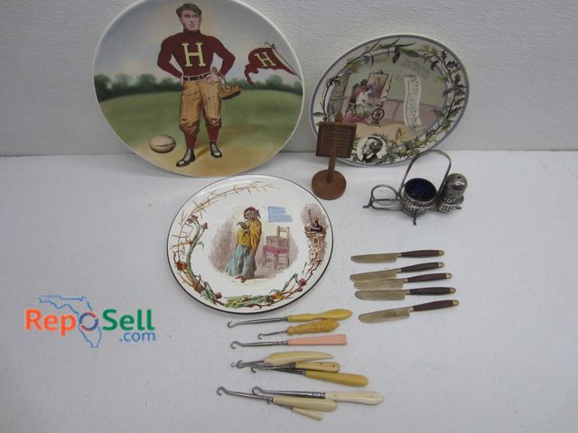 Lot 31-6189 - Collectible Lot: Plates, Knives &amp; More; Asian English, Etc.