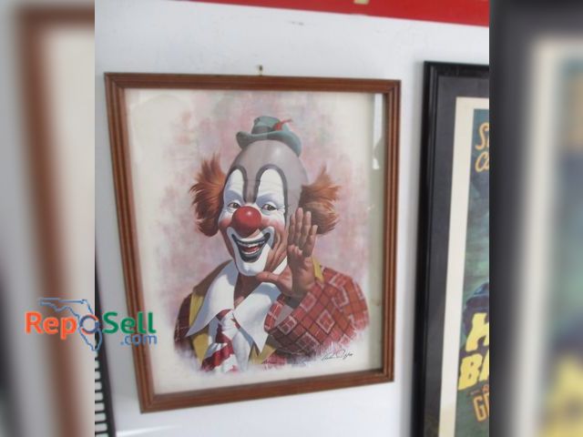 Lot 31-1233 - Framed Ringo the Clown Wall Art Arthur Sarnoff; 21" x 17"