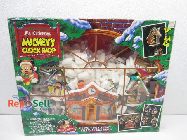 Lot 31-9123 - Mickey Mouse Christmas Clock with Box
