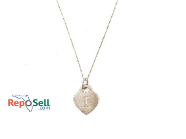 Lot 31-7003 - .925 Silver Tiffany &amp; Co. Heart Pendant and 16" Chain - 7.74g total