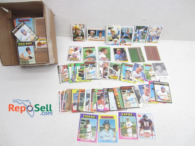 Lot 31-9174 - Vintage 1960's-1980's Baseball Cards: Doug English, Manny Mota, Al Downing etc