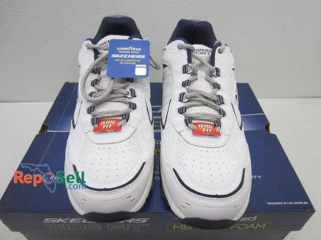 Lot 31-6349 - New Sketchers Arbiter Sneakers Size 12 Wide, Fit Memory Foam And Original Box