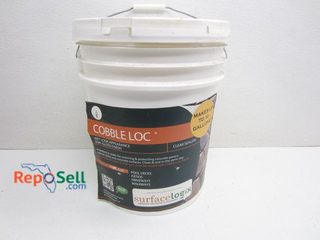 Lot 31-9171 - 5gal Jug of Cobble Loc Clear Sealer - Unopened, Par A of A &amp; B