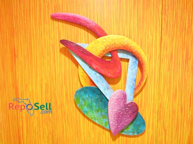 Lot 31-1435 - Acrylic On Wood "Give My Heart A Break" By Jonas Gerrard 34" H