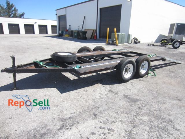 Lot 31-6292 - 17' Dual Axle Car Hauler With (2) Ramps And Spare Tire, 2 5/16 Hitch And Bill Of Sale
