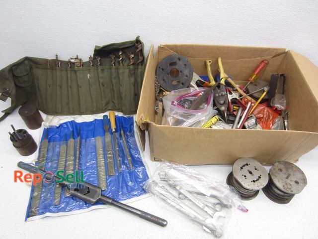 Lot 31-9266 - Lot Of Machinist Tools: Files, Wrenches, Bits etc