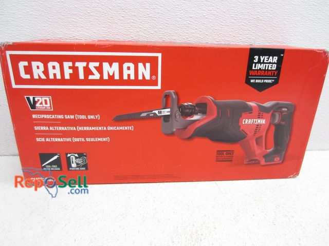 Lot 31-5138 - New Craftsman 20V Reciprocating Saw - Tool Only - CMCS300B