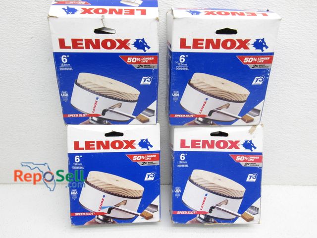 Lot 31-6052 - (4) New Lenox 6" Hole Saws