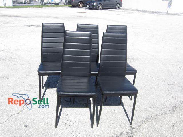 Lot 31-5568 - (5) Black Dining Chairs
