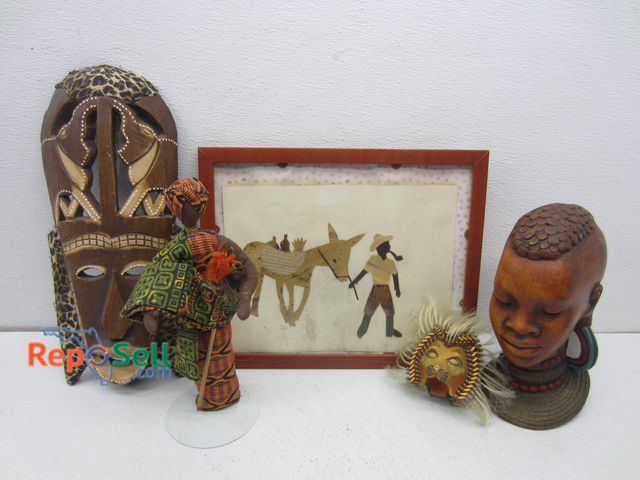 Lot 31-5278 - Décor: Signed/Framed Art, Disney Lion King Ornament, etc. - No COA