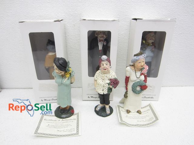 Lot 31-2249 - (11) Marge Crunkleton Collectible Figurines; (1) Signed by Artist; Some w/ COA