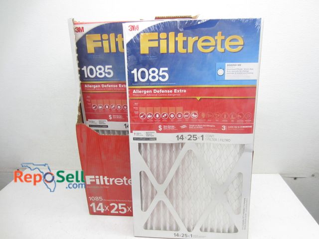 Lot 31-9282 - (10) New Filtrete 14x25x1 air filters #1085
