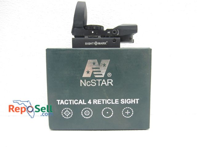 Lot 31-5255 - NcStar Red Dot Tactical 4 Reticle Sight with Box
