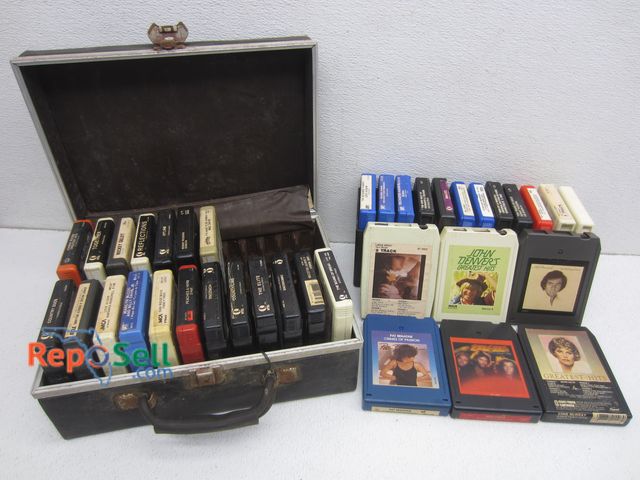 Lot 31-6372 - (2) Cases of 8-Tracks: Pat Benatar, John Denver, Neil Diamond, Bee Gees, etc.