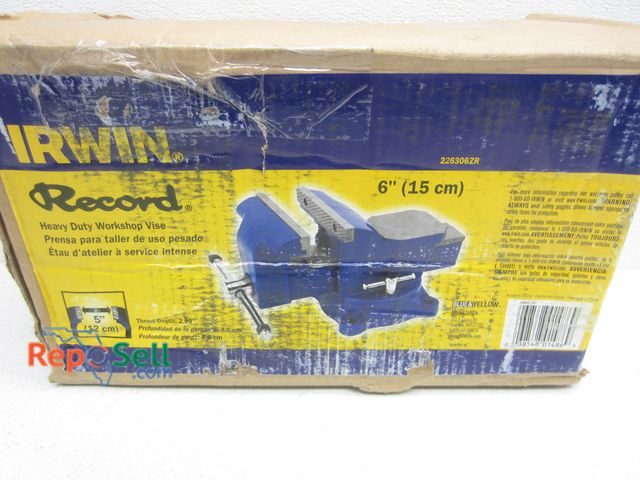 Lot 31-1075 - New (damaged box) Irwin Record 6" Heavy Duty Work Vise