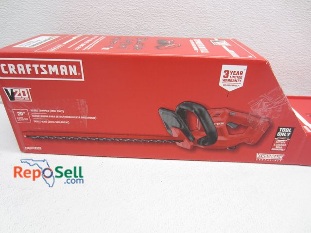 Lot 31-8287 - Craftsman 20V 20" Hedge Trimmer - Tool Only #CMCHT810B