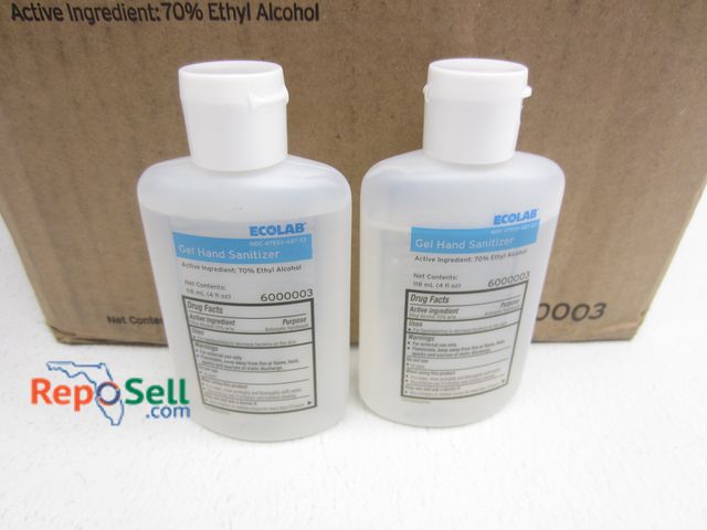Lot 31-1390 - (approx 130) 4 oz. Bottles Hand Sanitizer NOS - (2) Cases
