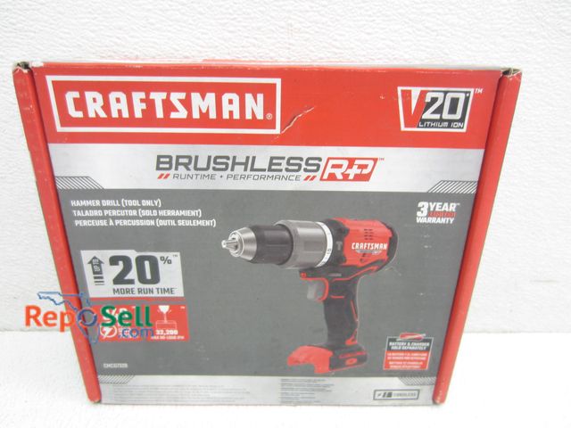 Lot 31-1127 - New Craftsman 20V 1/2" Hammer Drill #CMCD732B - Tool Only