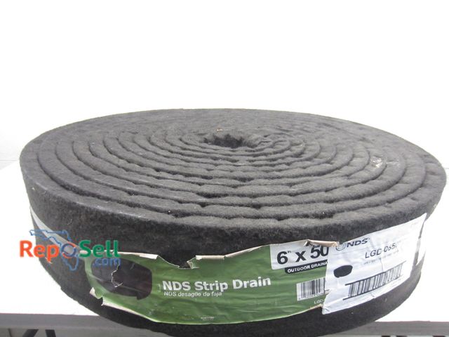 Lot 31-9142 - NDS Strip Drain Outdoor Drainage 6 in. x 50 ft. - Shelf Pull