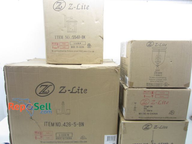 Lot 31-3528 - (5) Z Lite Light Fixtures