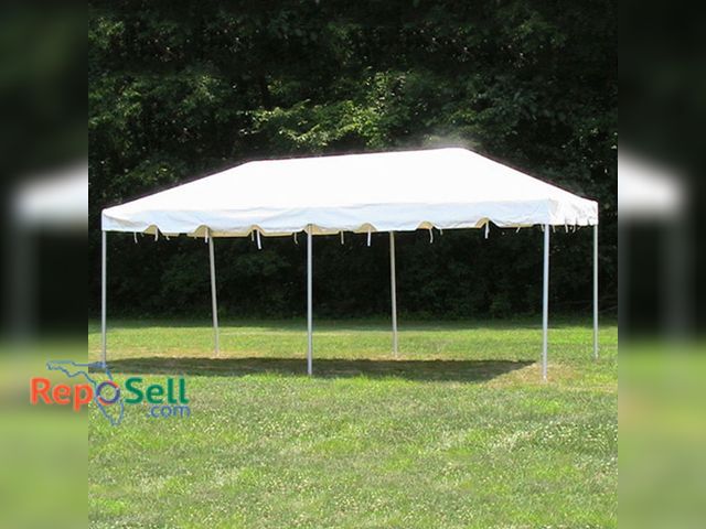 Lot 31-6465 - 10'x20'/10'x10' Commercial Canopy With Framework, Pins, Top And Side Canopy. Can Be Either 10' Or 20...