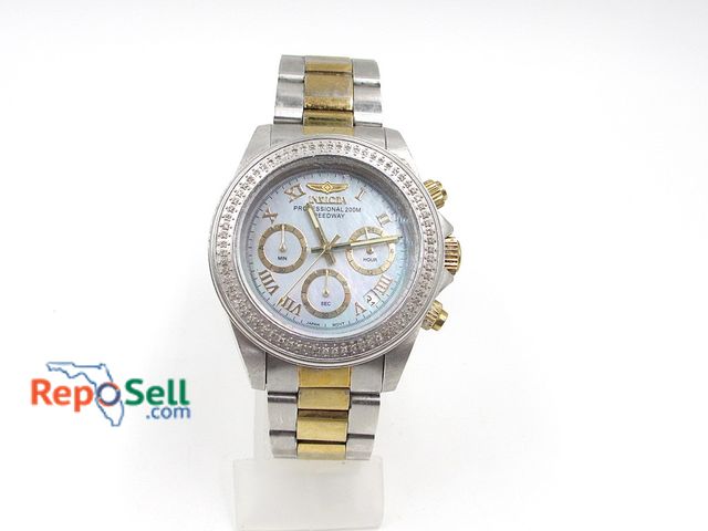 Lot 31-7002 - Men's Invicta Speedway Watch, 200M, Japan Movement, Running