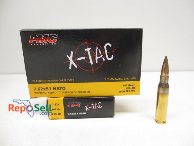 Lot 31-2462 - (40) Rnds PMC X-Tac 7.62x51 147gr Ammo
