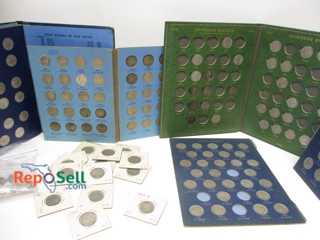 Lot 31-5024 - Large Lot of Vintage Buffalo Nickels 1913-38, UNC Nickels 2003-06 and Jefferson 1938-59