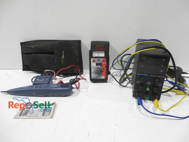 Lot 31-8143 - Jesverty (powers on) SPS-3010 and (3) Meters - Wagner, Fluke