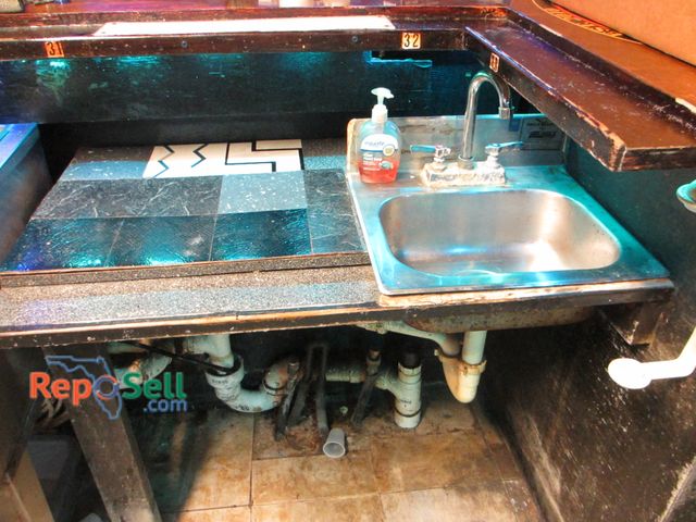 Lot 31-2157 - Sink with Counter 38" x 23 Total - Buyer Must Unhook and Cap