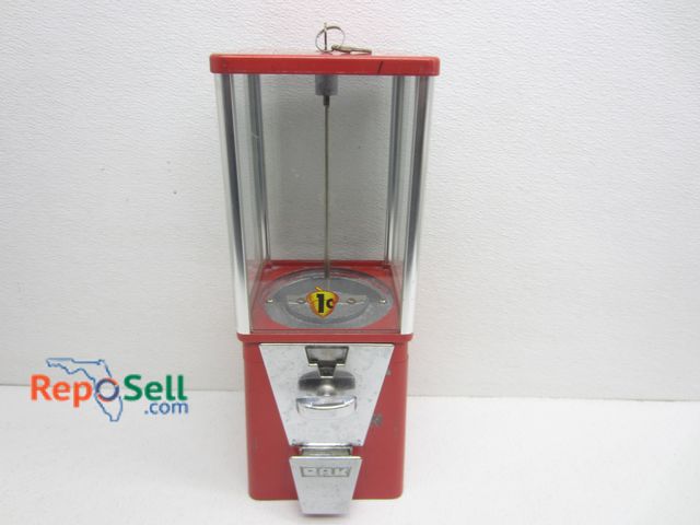 Lot 31-9386 - 1 cent Gumball Machine w/Keys