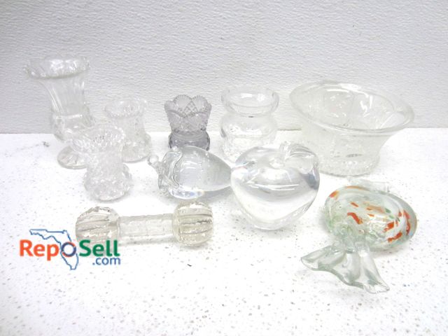 Lot 31-9569 - (10) Crystal/Glass Pieces, Various Sizes And Makers