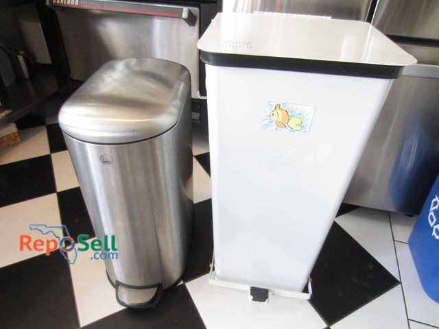 Lot 31-9187 - Two Metal Kitchen Trash Bins