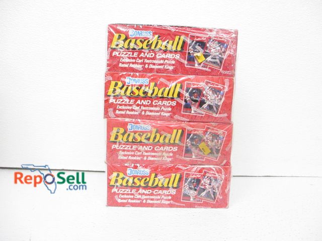 Lot 31-6400 - (4) Sealed Wax Boxes 1990 Donruss Baseball Cards