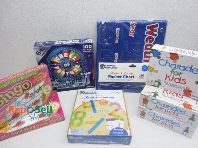 Lot 31-2071 - (8) New Games: Kid Calendar, Charades, Wheel of Fortune, etc.