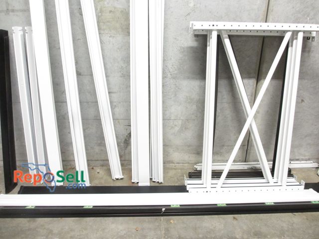 Lot 31-3152 - Lot of Pallet Racking - Frames and Beams - Black &amp; White